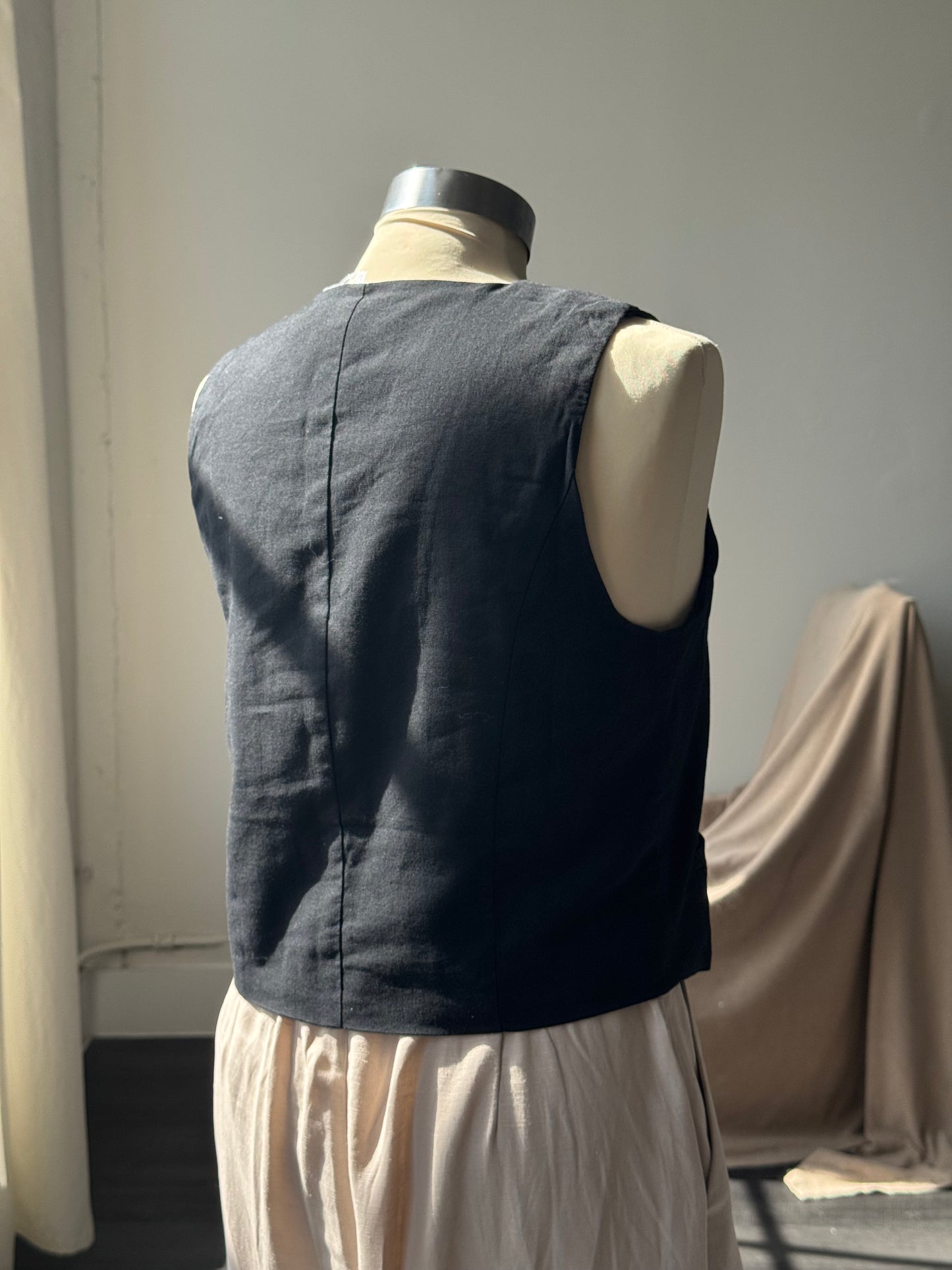 Sonia Classics Cotton Vest In Black