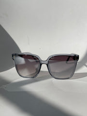 Susan Double Stud 70s Style Sunglasses In Blue Ice