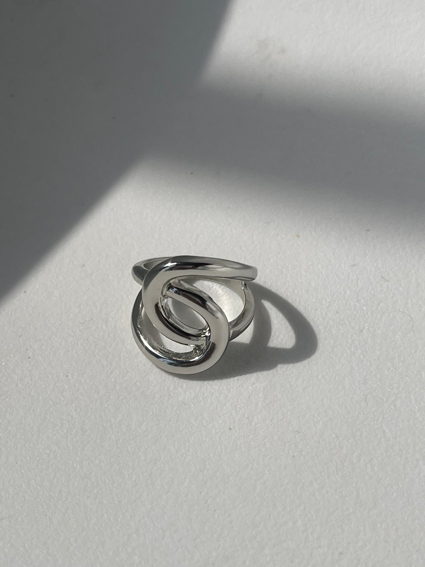 Lindsay Infinity Statement Ring In Silver
