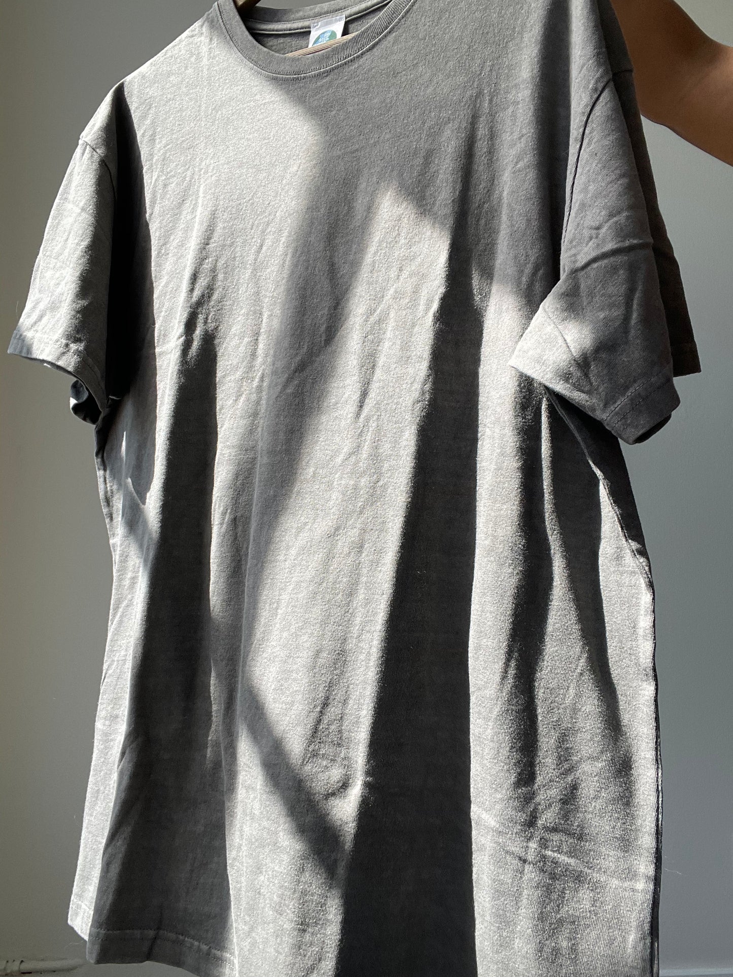 Angels Organic Cotton Oversized Tee In Charcoal
