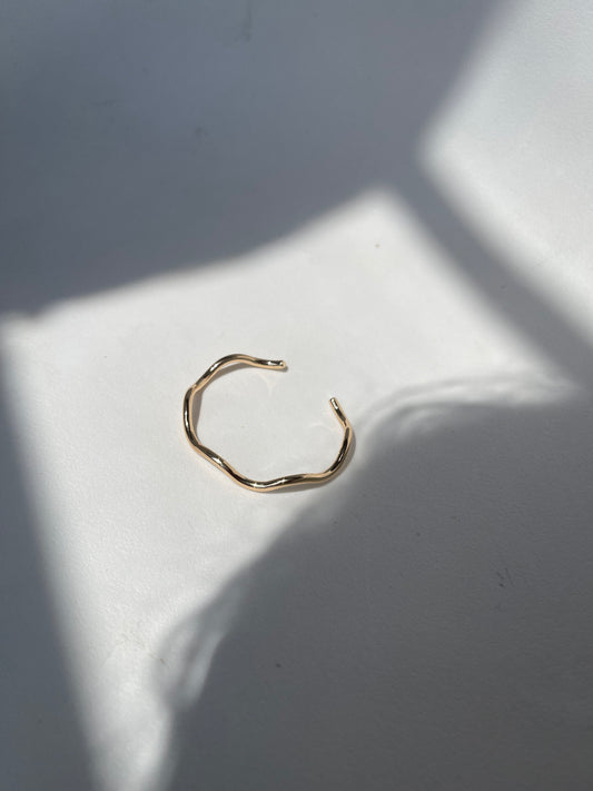 Sonia Classic Wave Cuff Bracelet In Gold