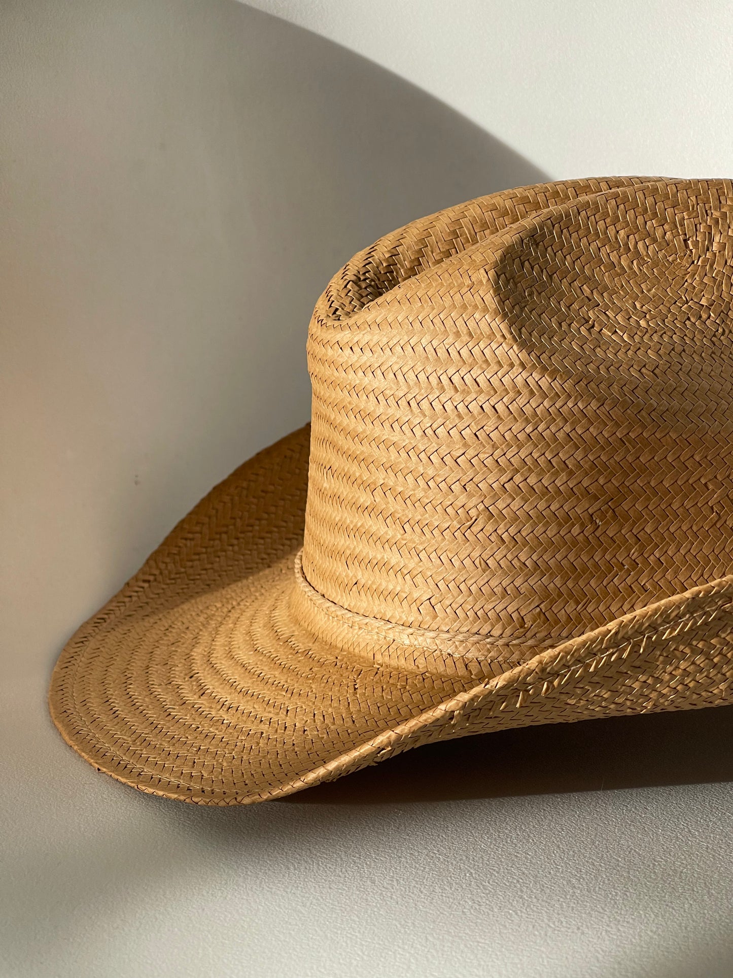 Peyton Southern Style Woven Cowboy Hat In Natural