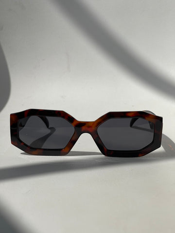 Tracy Retro 80s Style Sunglasses In Tortoise