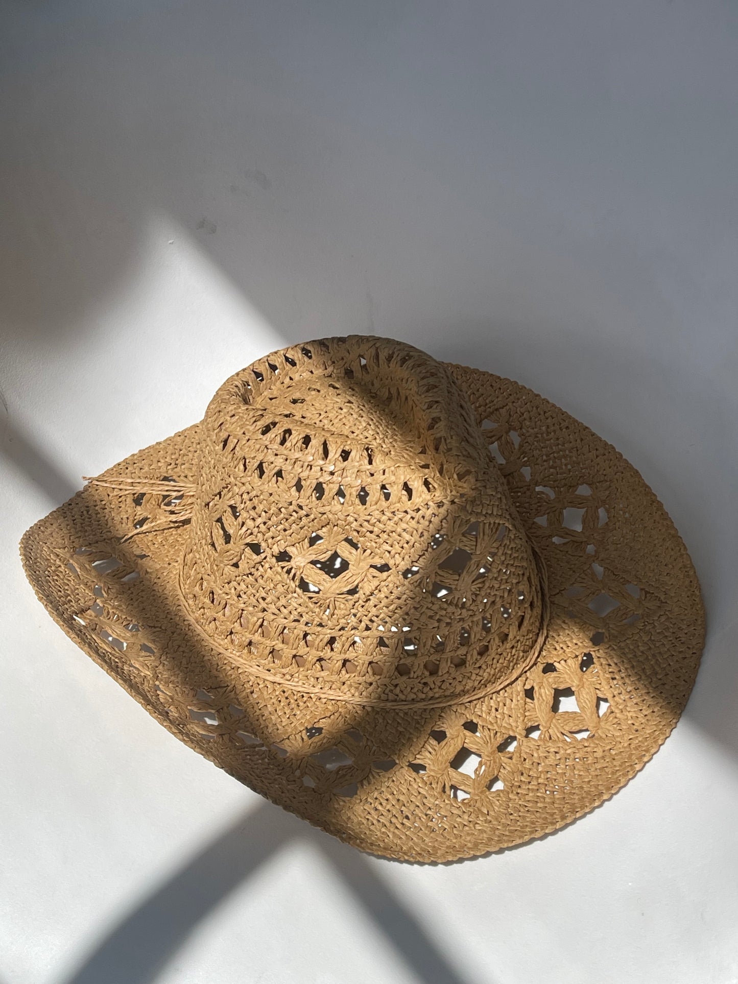 Madison Handmade Summer Cowboy Hat In Tan