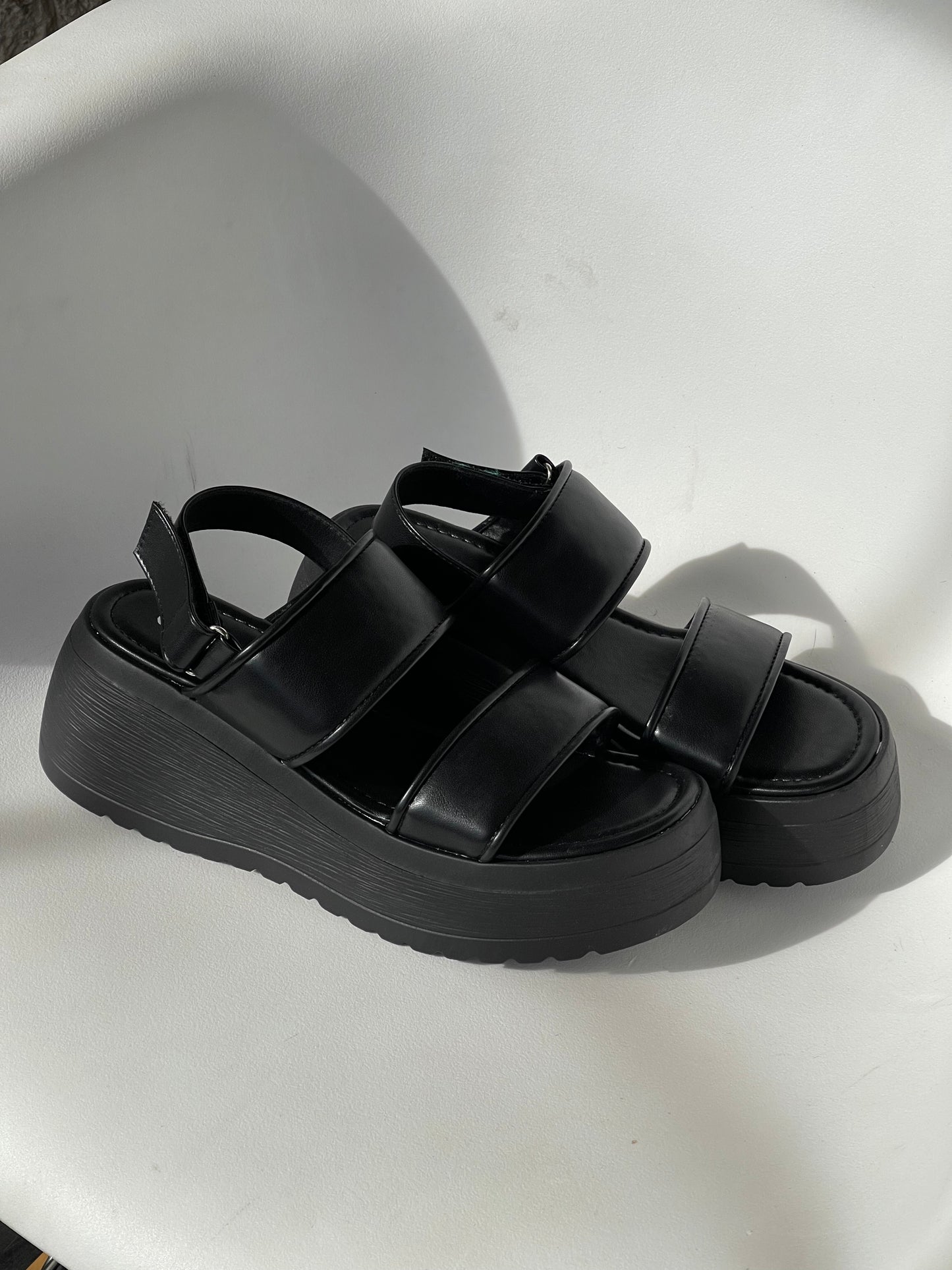 Padre Platform Summer Sandal In Black
