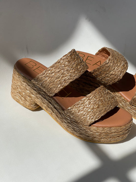Alice Platform Summer Sandal In Tan