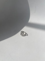 Lindsay Infinity Statement Ring In Silver