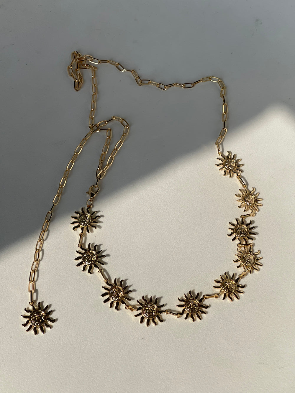 Texas Sun Chain Belt In Gold