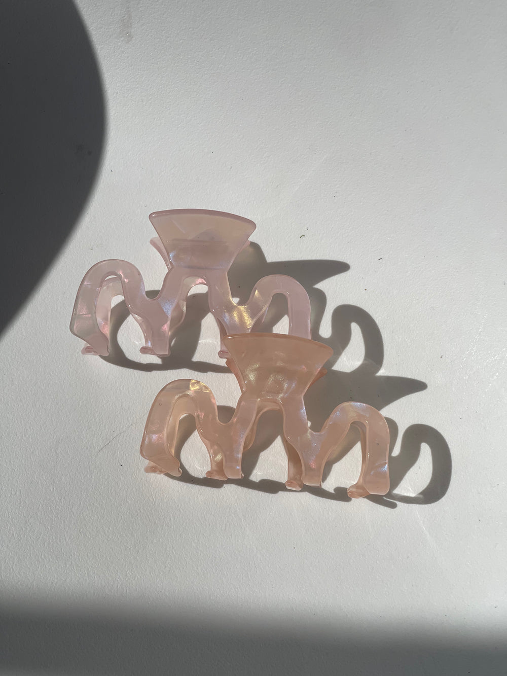Wave Claw Clip Set In Confetti Bubblegum