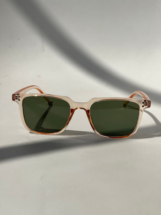 Katie Classic 80s Style Sunglasses In Tangerine