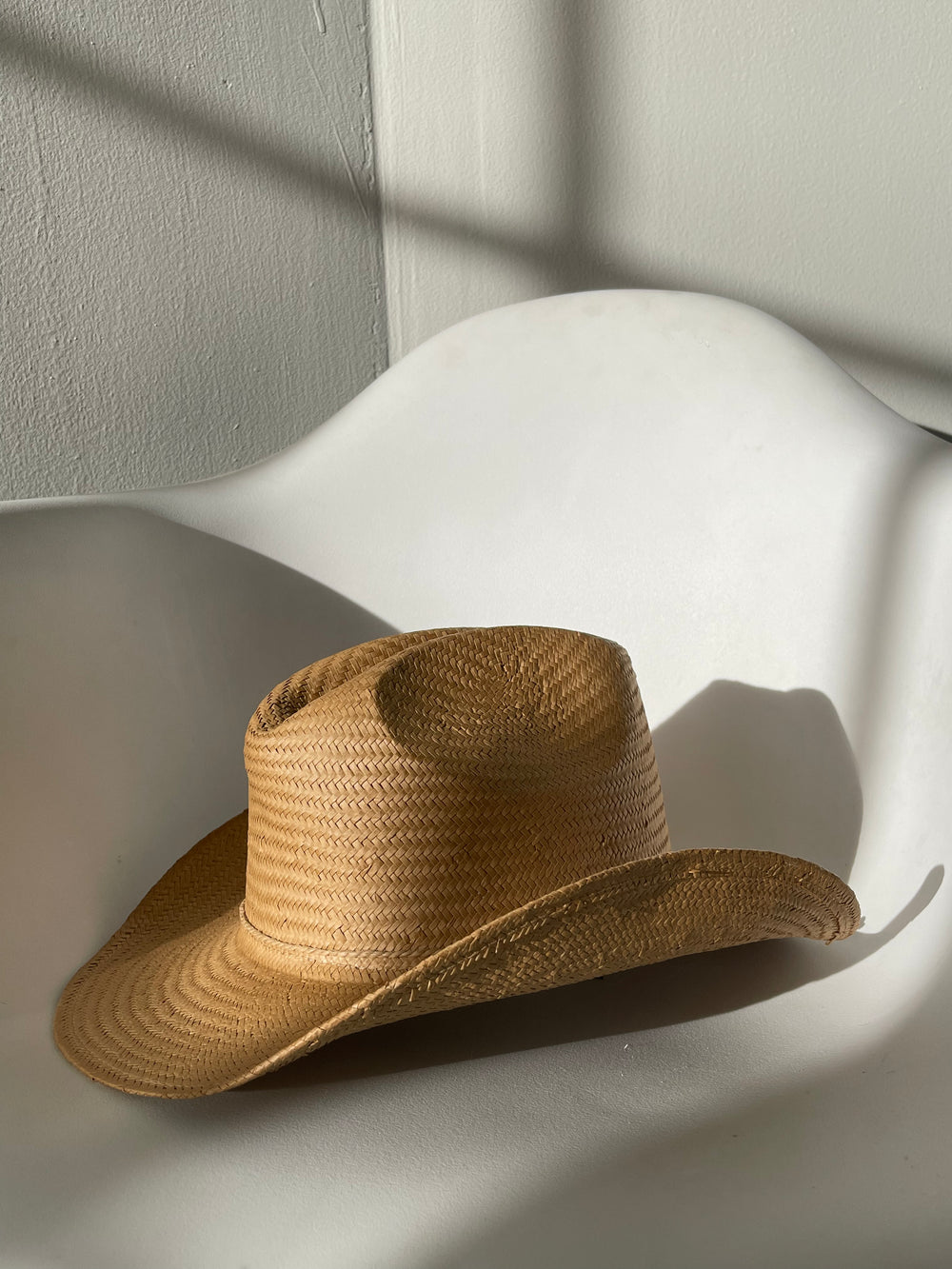 Peyton Southern Style Woven Cowboy Hat In Natural