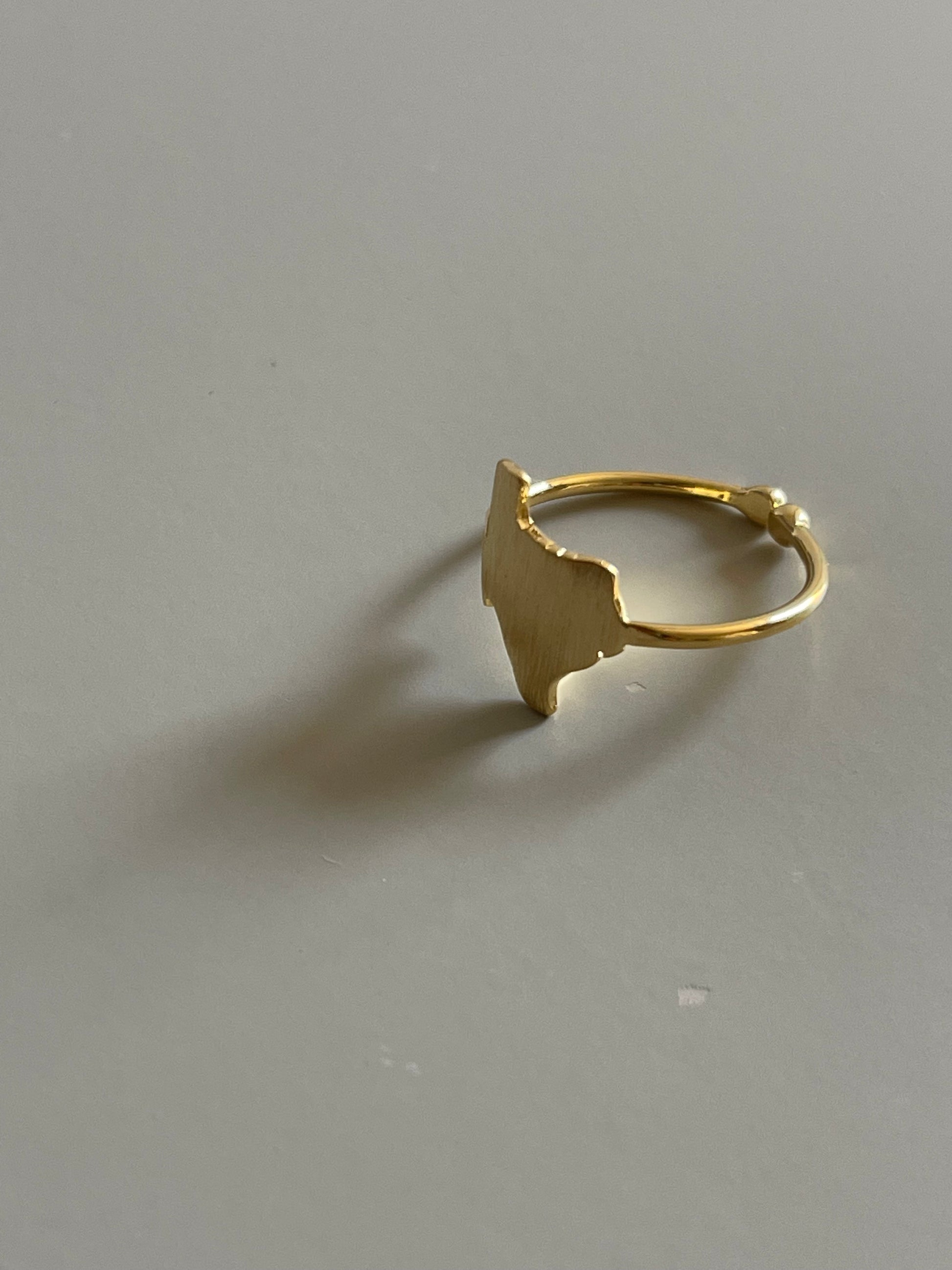 Texas State Ring In Gold – K. A. Classics