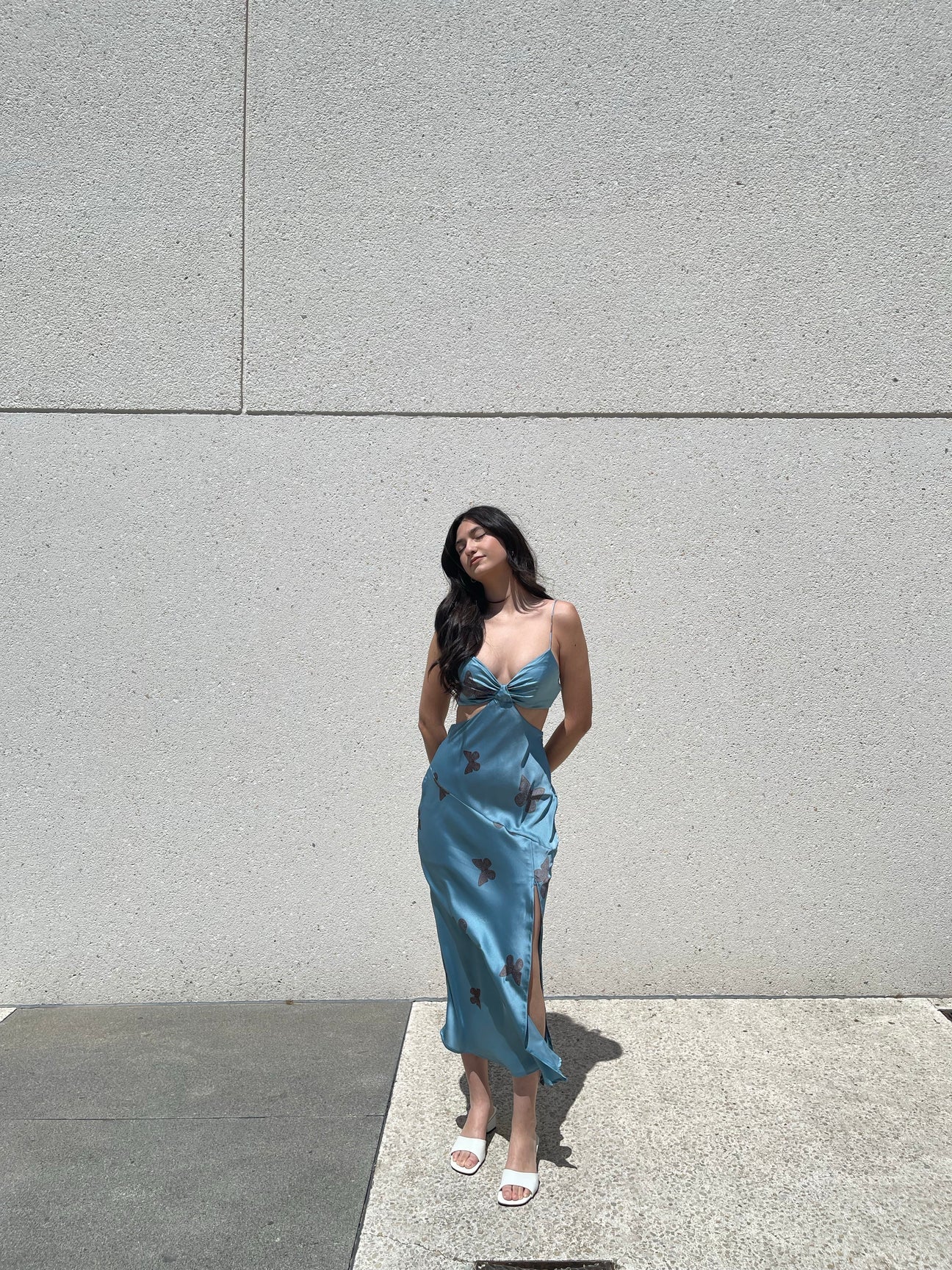 bella cut dress Bella Hadid's Sweet Summer Dress Is Shockingly Affordable