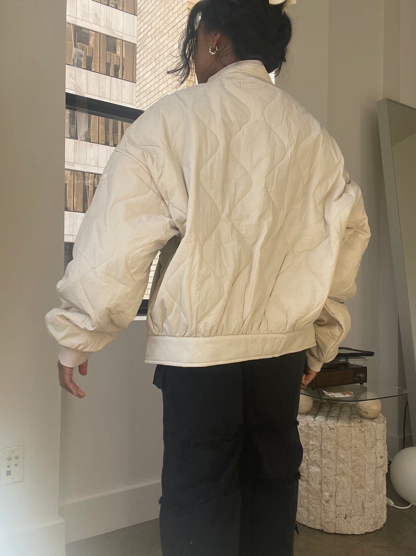 Nila Quilted Jacket In Cream