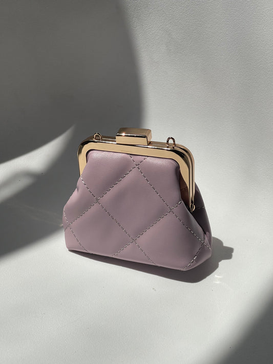 Polly Classic Pouch Mini Clutch Purse Bag In Blush
