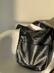 Terry Modern Cargo Tote Bag In Vegan Black