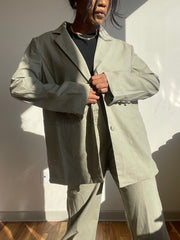 Denney Oversized Blazer In Dust Sage