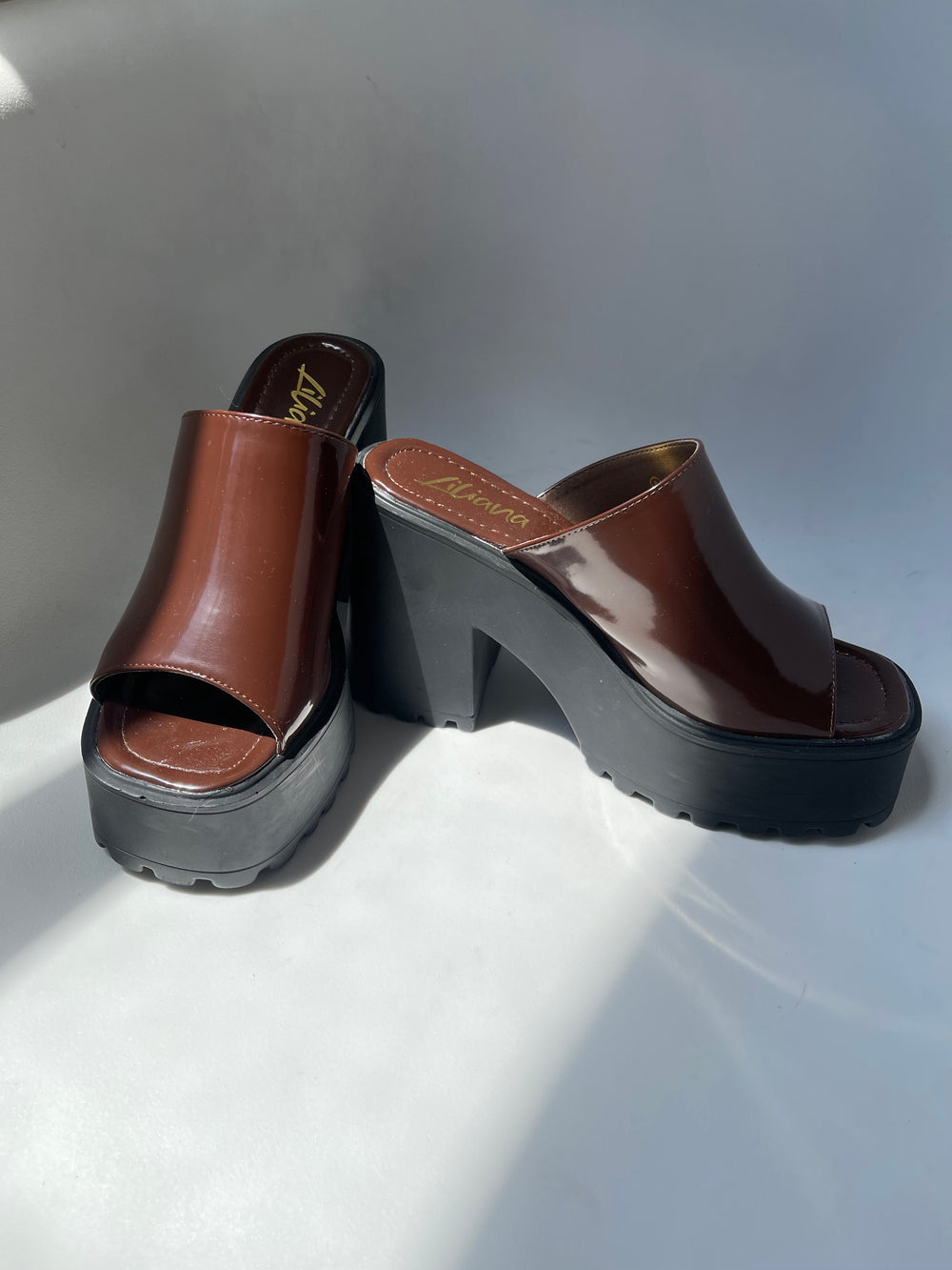 Gigi Platform Mule In Brown