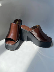 Gigi Platform Mule In Brown