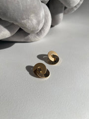 Trinity Infinity Earring In Sunburst Gold