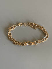 Sophia Classic Double Link Bracelet In Gold