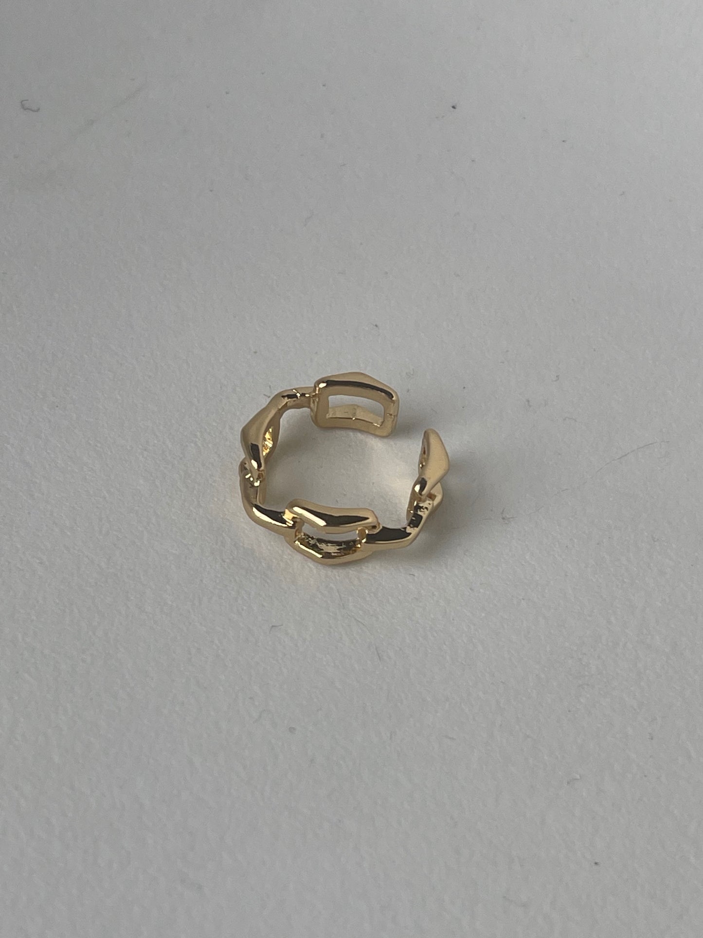 Link Chain Statement Ring Gold