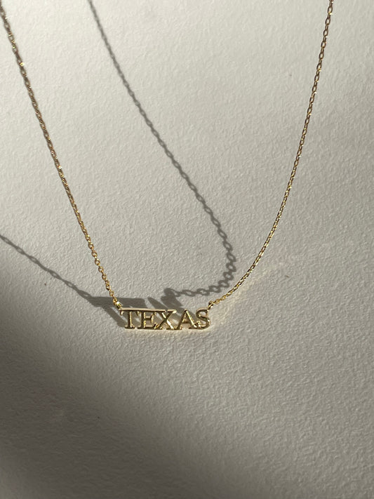 K.A. Texas 18k Gold Dipped Necklace
