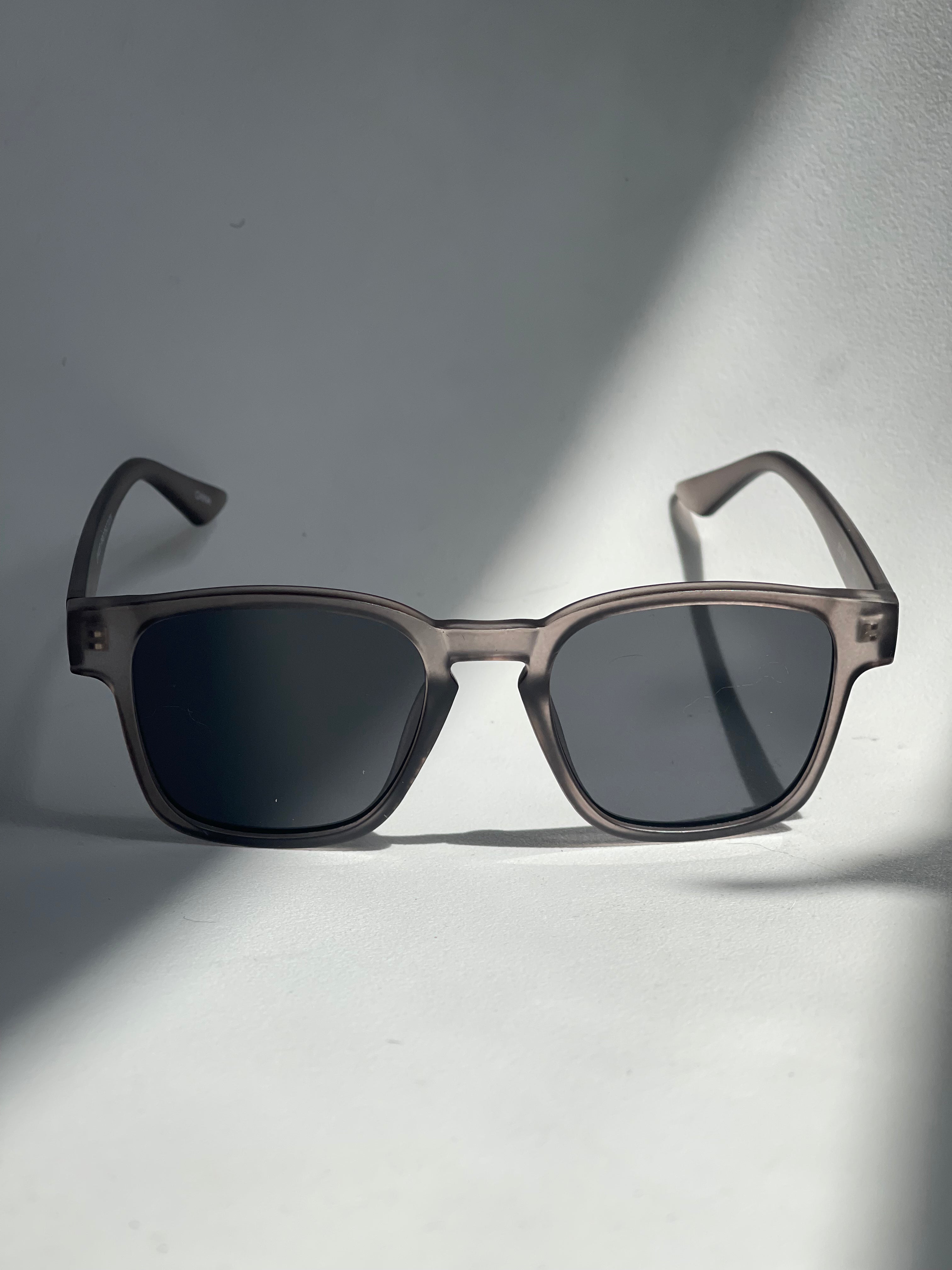 Darcy Classic Square Sunglasses In Grey – K. A. Classics