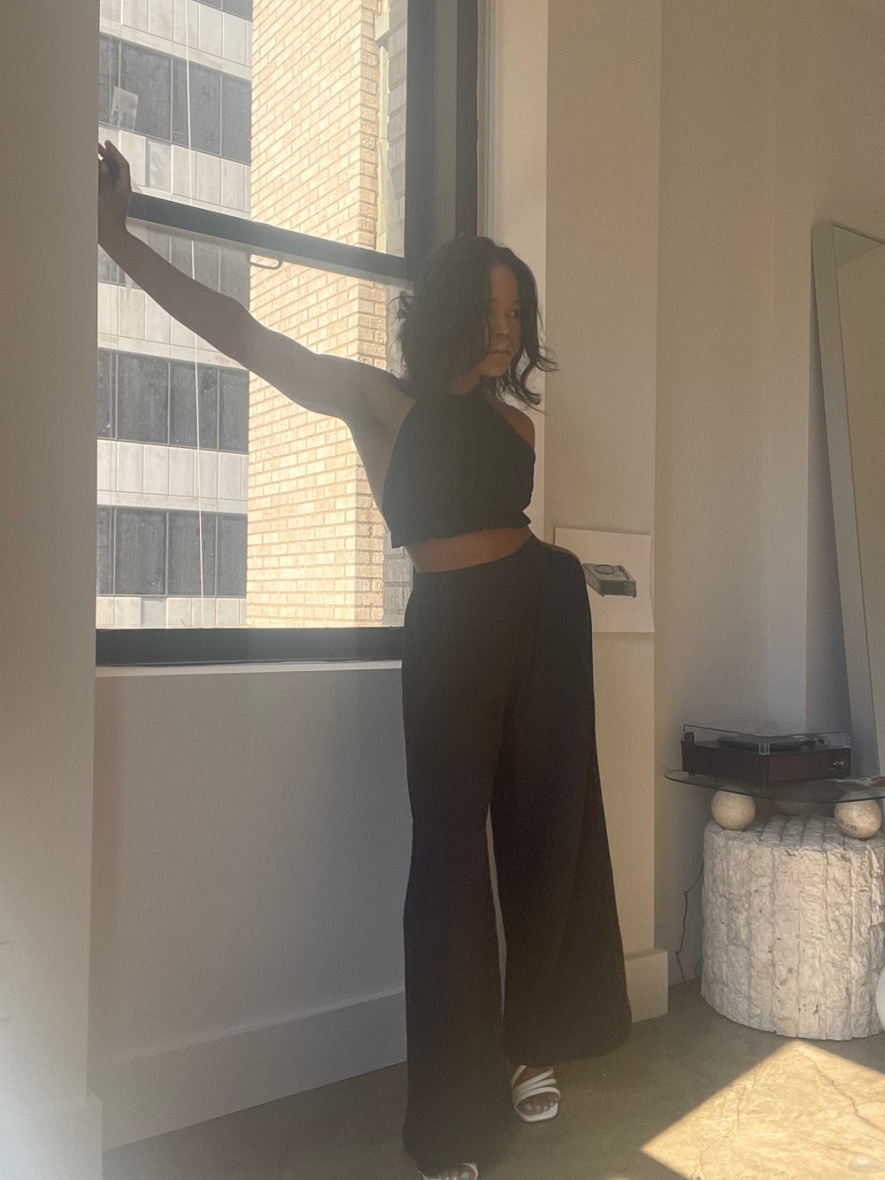 Vicky Top & Pant Set In Black