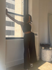 Vicky Top & Pant Set In Black