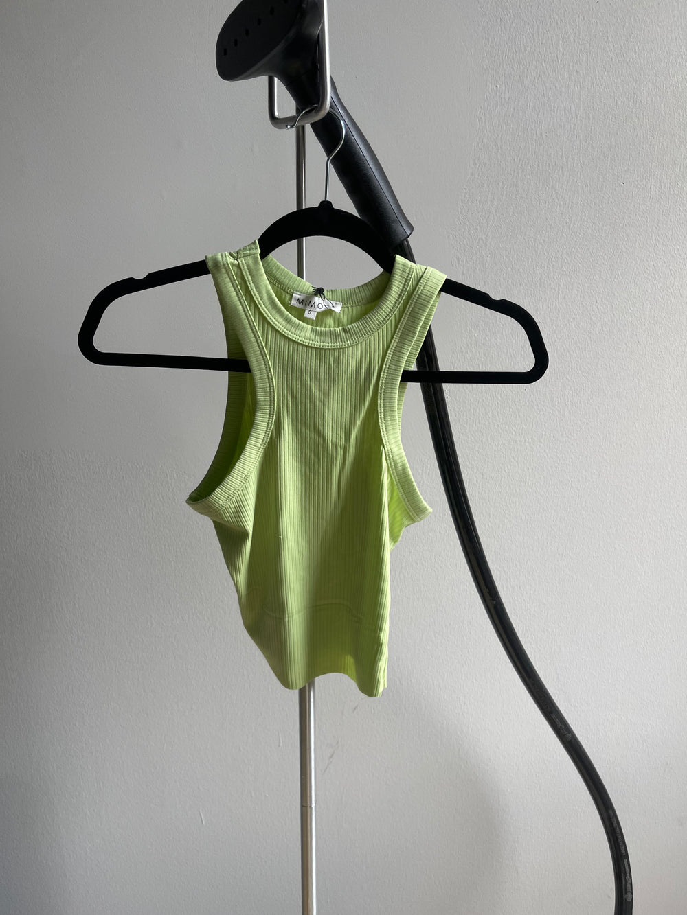 Waikiki Classic Ribbed Tank Top In Pear Green