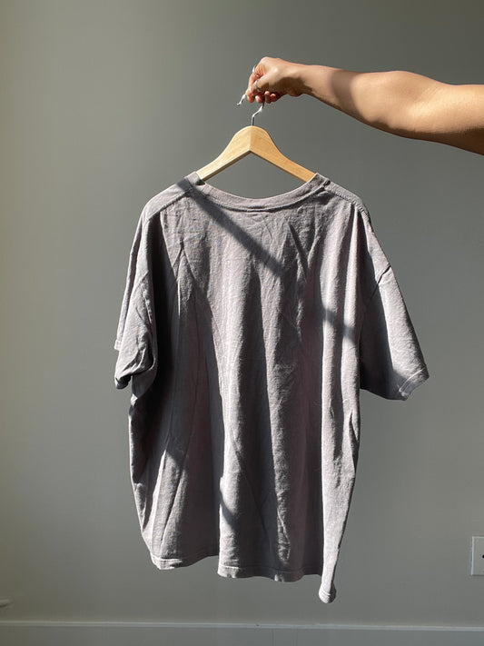 Angels Organic Cotton Oversized Tee In Charcoal