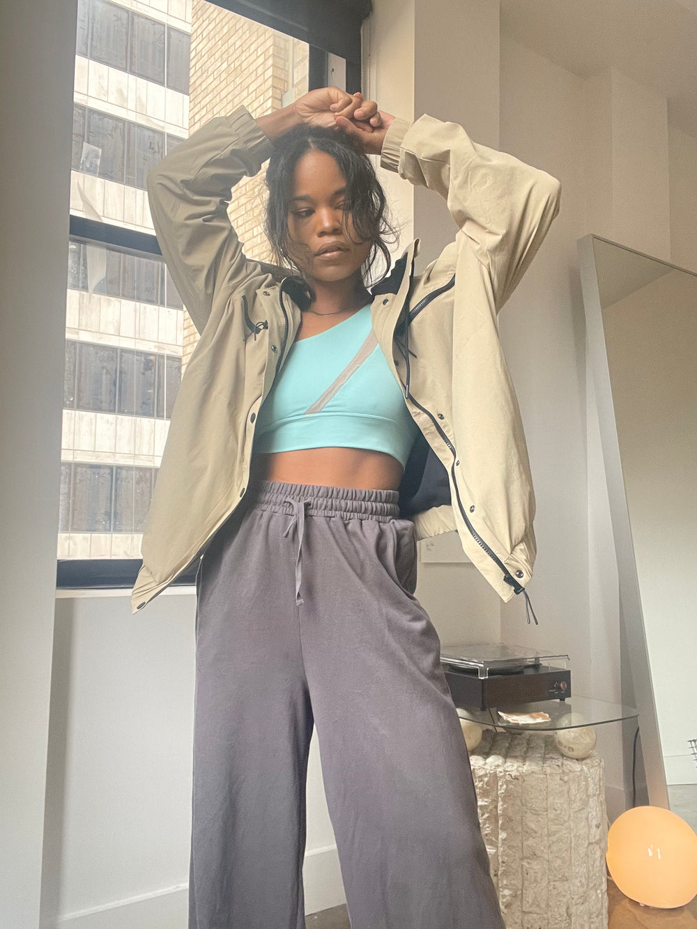 Connie Dad Utility JacketIn Taupe