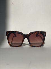 Ellie Oversized Square Sunglasses In Tortoise