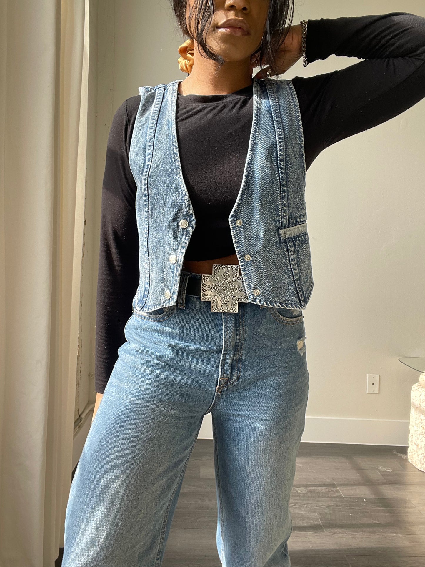 Western hotsell denim vest