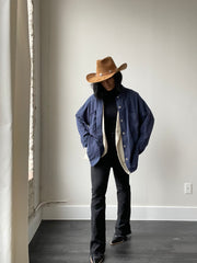 Bryson Linen Button Down In Navy