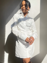 Wilder Shirt Dress In White