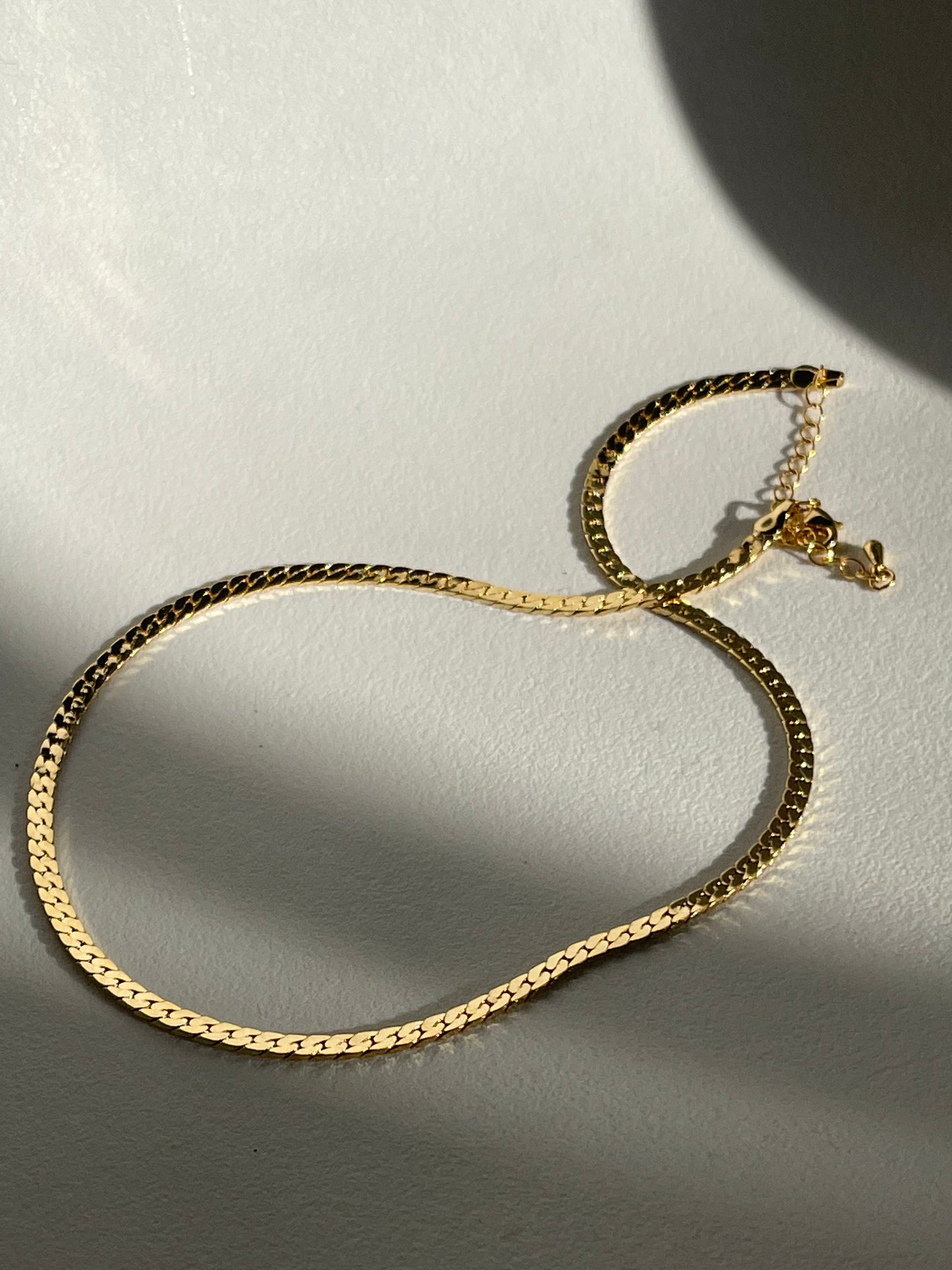 Corin Classic Flat Chain Necklace In Gold