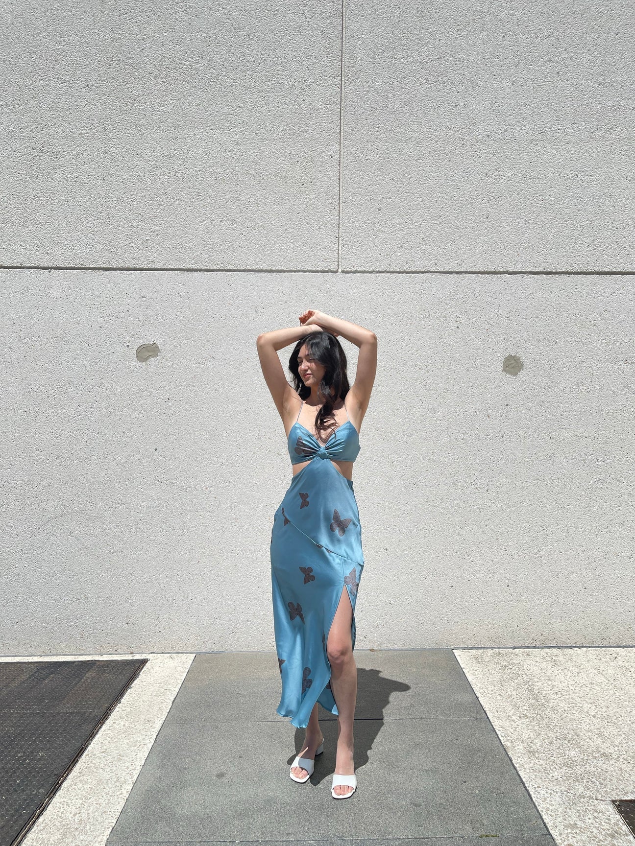 Bella Cut-Out Butterfly Maxi Dress In Forest Green – K. A. Classics