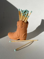 Cowboy Boot Match Holder In Red Sand