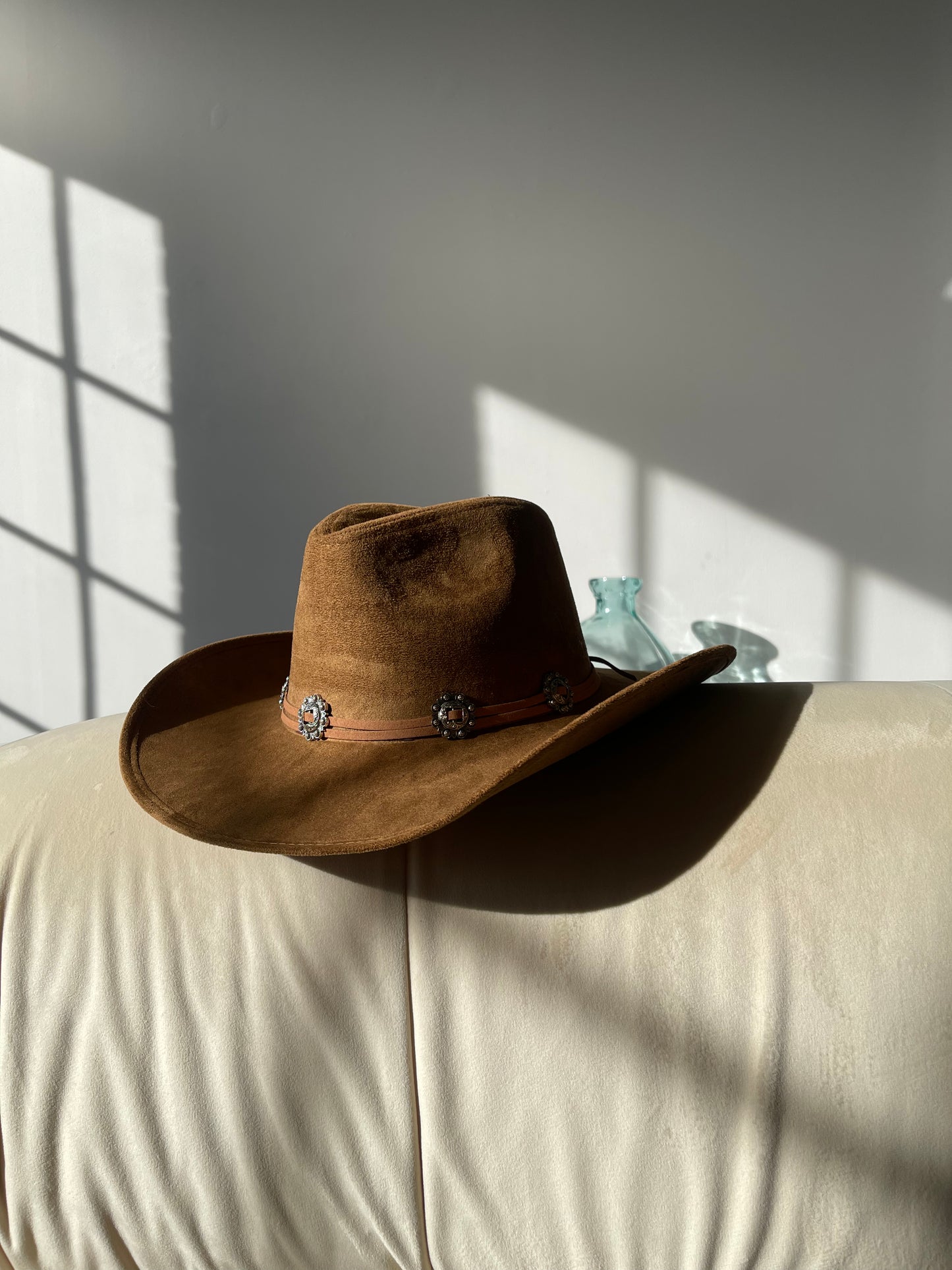 Molina Western Style Cowboy Fedora Hat In Camel