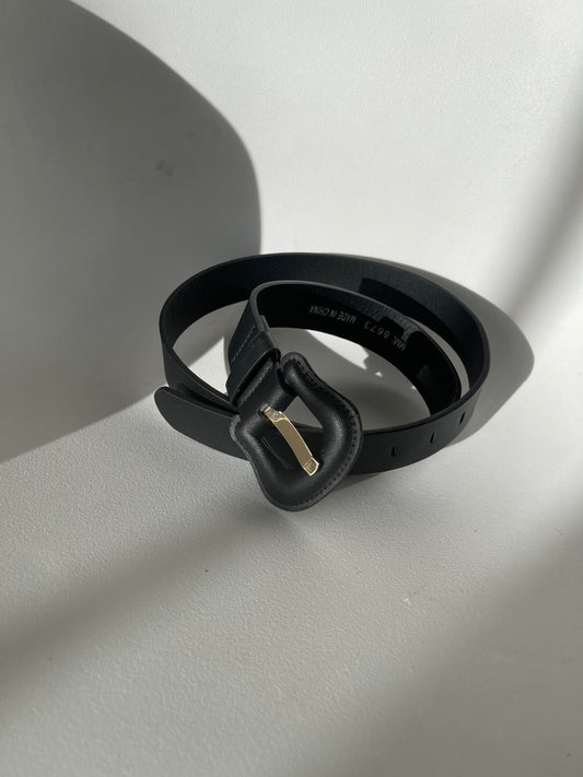 Morgan Modern Classics Belt In Matte Balck